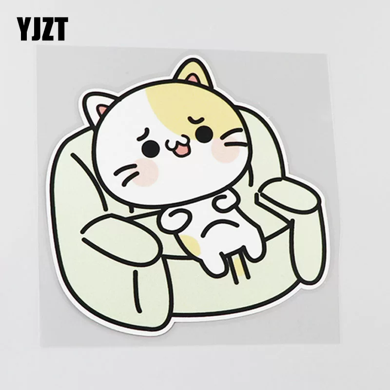 Стикер YJZT, мультфильм диван, кот