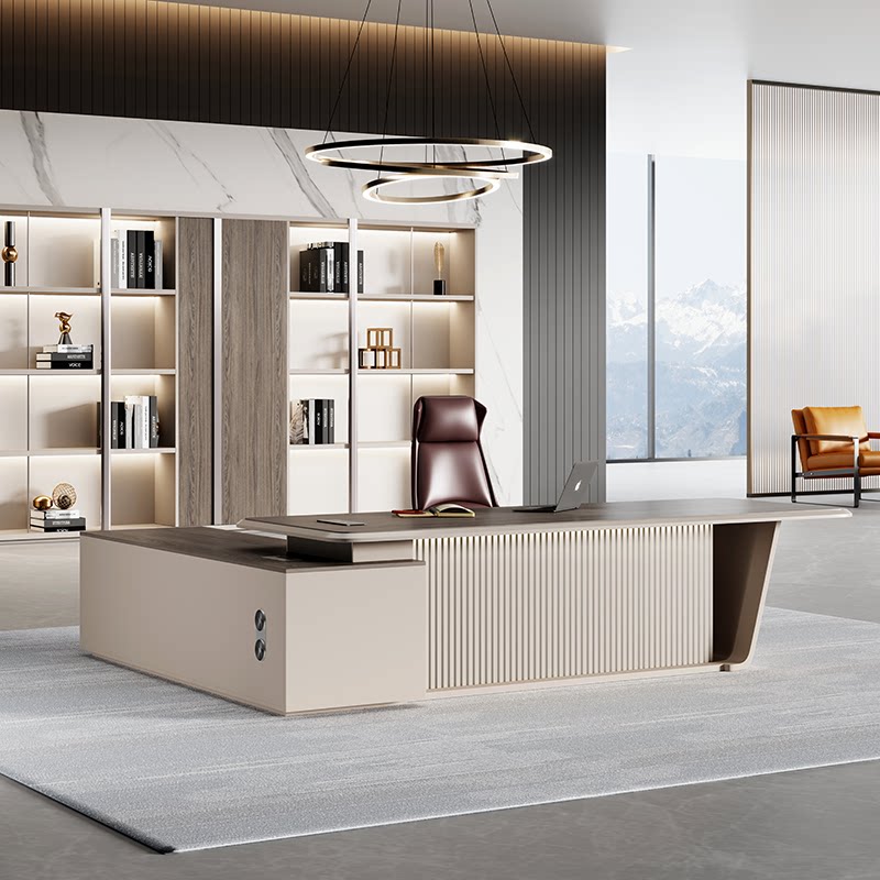 Office furniture boss table president Single table simple modern room table manager desk and chair combination