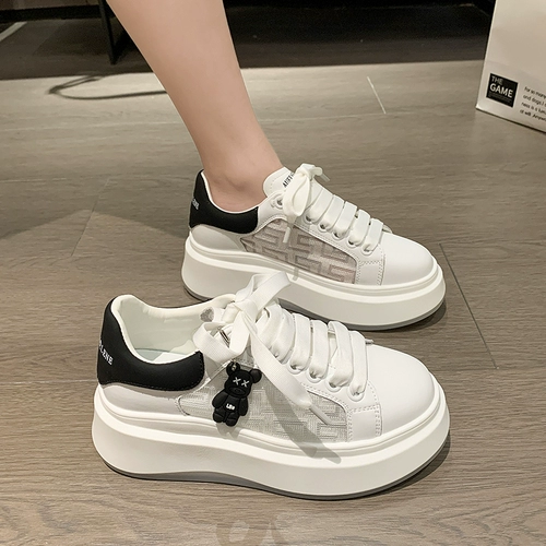 Спортивная демисезонная дышащая белая обувь, дышащие универсальные кроссовки, тренд сезона, подходит для подростков