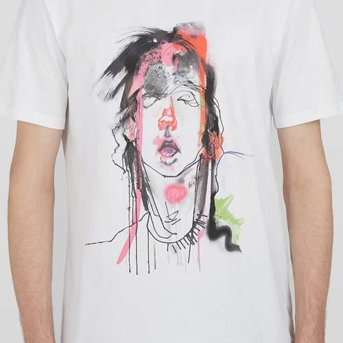 Нил Барретт/Ней Бенте Джули Верховен белые мужчины T -Fork