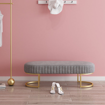 Light luxury womens clothing store shoe stool home stool Nordic shoes stool clothing store sofa bench dressing stool New