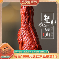 Indian small leaf purple sandalwood to the sky roar with red wood old stock No blemishes handmade wood carvings delivered by hand