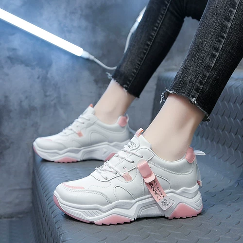 Весенняя белая обувь, белая модная спортивная обувь, подходит для подростков, для средней школы
