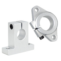 Linear optical axis vertical bearing guide track slider moving rod light rod fixed bracket flange bearing support SK8 1012