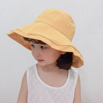  Korean girls hat big cornice sun hat spring and autumn thin section childrens summer sunscreen fisherman hat boy baby sunscreen