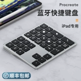 Подходит для клавиатуры, быстро беспроводная блюэтут клавиатура Apple iPad рисунка Ультра -тонкая тихая картина подсветки