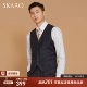 Серо-синий плед SKW111