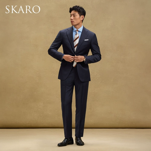 Шерстяной элитный пиджак классического кроя, мужской костюм для отдыха