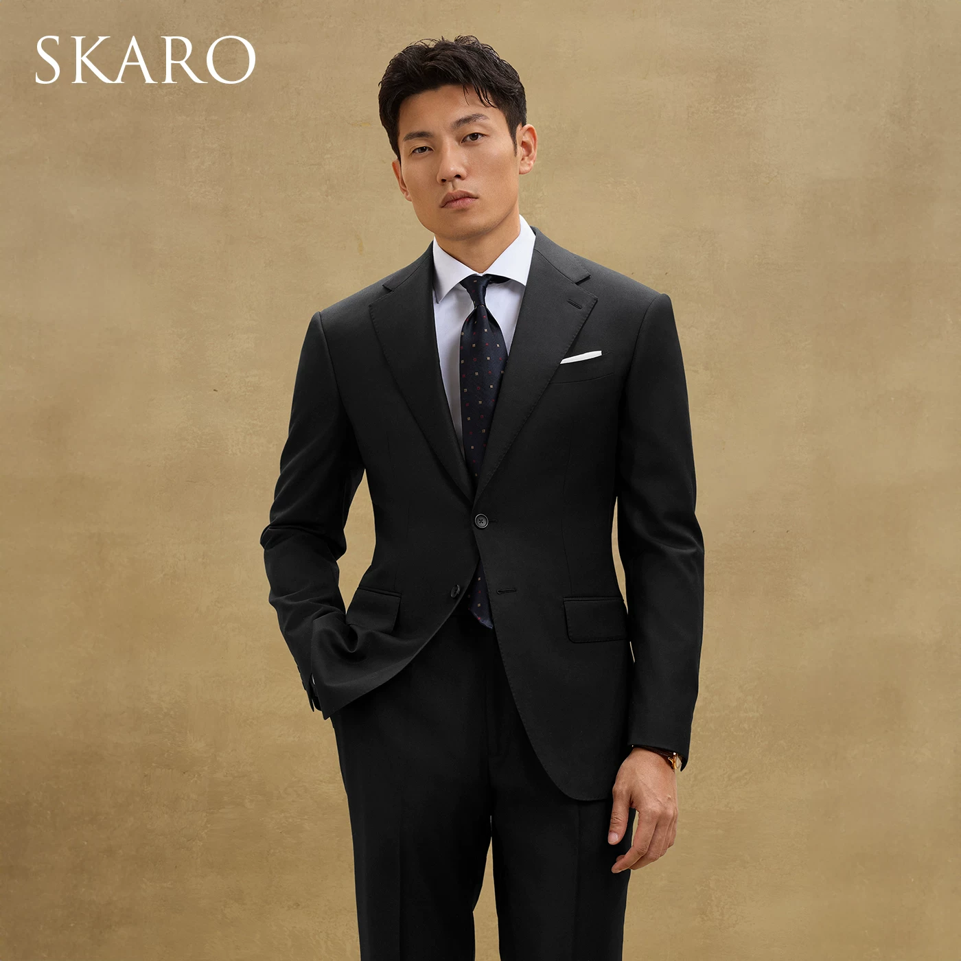 Men's woolen classic suit jacket