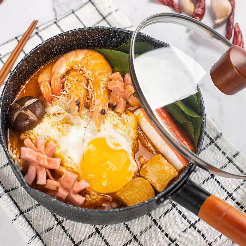 Japan-style Snowpan home cooking pasta Noodles Nonstick Hot Milk Medical Stone Milk Boiler oven applicable-Taobao