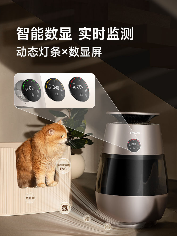Chuimi Ap10 Cat Hair Purifier Pet Air Purifier for Cats, Cat Hair Removal Device, Eliminates Odors and Smells