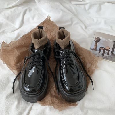 taobao agent Demi-season universal high Japanese footwear platform English style, 2022 collection, trend of season, British style