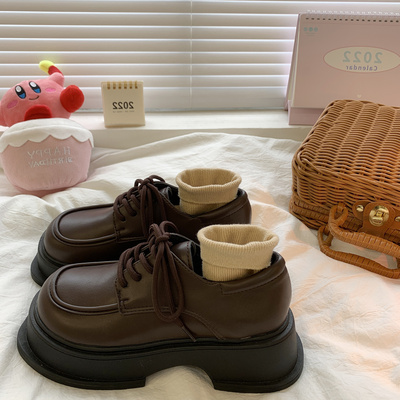 taobao agent Japanese demi-season high footwear platform English style, 2023, trend of season, British style