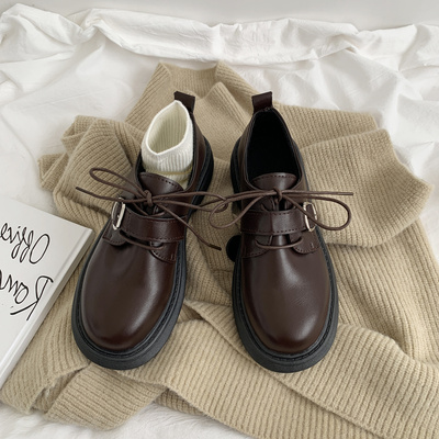 taobao agent Japanese universal demi-season footwear platform English style, suitable with a skirt, British style, 2022, trend of season