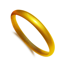 Famous Yuan Jewelry Foot Gold Closed-mouth Bracelets Women Pass Ancient Method Pure Handmade Gold Bracelet Sub live rescheduled special film