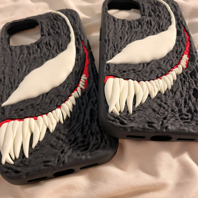 Venom 3D Silicone TPU 15, 14, 13, 12, 11 iPhone Case