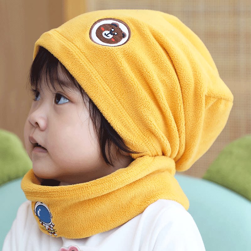 Boy girl shake grain down scarf neck jacket for going out baby autumn winter hat new children's hood warm spring autumn-Taobao