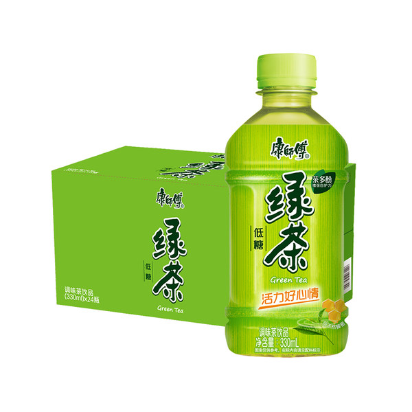 康师傅 低糖绿茶 蜂蜜茉莉味 330ml*12瓶整箱 天猫优惠券折后￥19.9包邮（￥24.9-5）