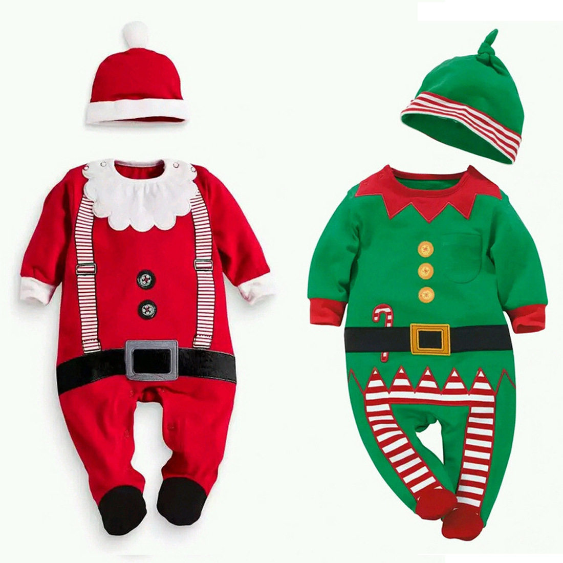Baby baby Christmas clothes Children's clothes Even sweaters climbing and climbing clothes for men and women Children's suit Kindergarten to play out