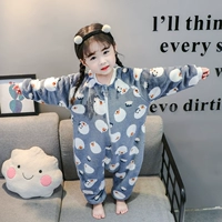 Двухэтажный фланелевый спальный мешок, с медвежатами, панда