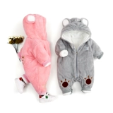 Детский пуховик подходит для мужчин и женщин для девочек, зимнее утепленное демисезонное термобелье для выхода на улицу, комплект, 0-1 лет