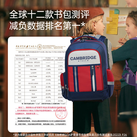 Cambridge Tree Children's Adjustment Schoolbag Primary School Boys 1st, 2nd, 3rd to 6th Grade Girls' Backpack