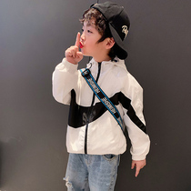 Children boy sunscreen clothes baby 2021 new small children summer boy suit light breathable coat tide