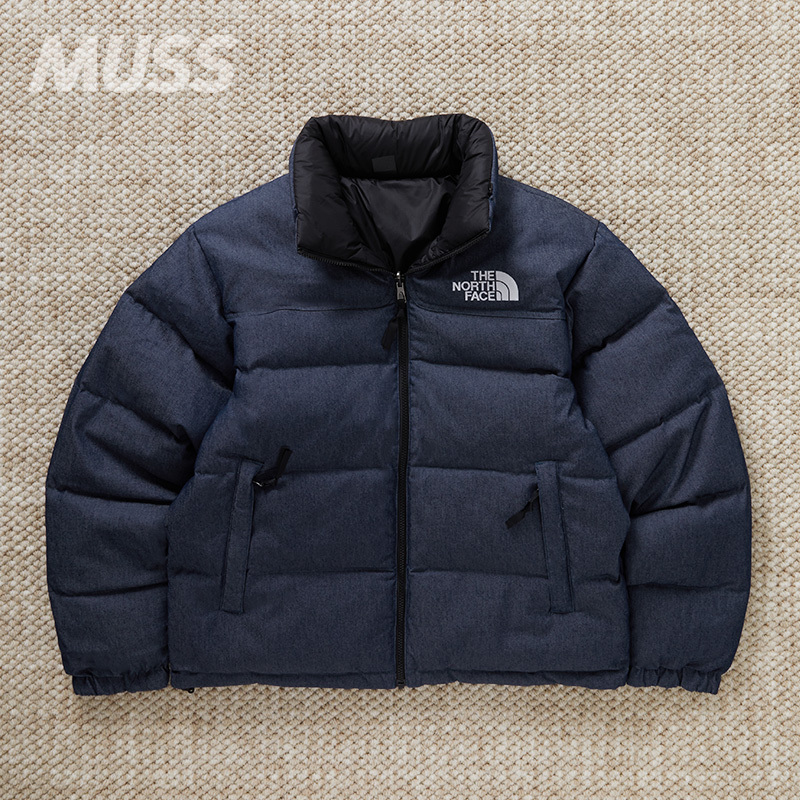 In Stock the North Face Back in Blue Jacket Denim Reversible down Jacket In Stock the North Face Back in Blue Jacket Denim Reversible down Jacket