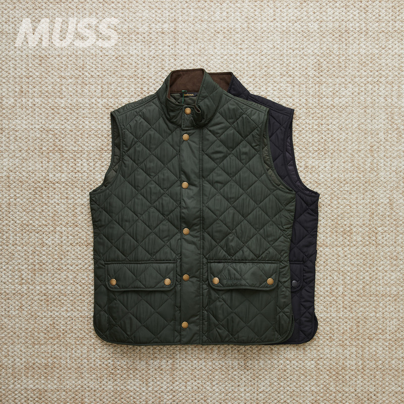 In Stock Barbour New Lowerdale Gilet British Retro Quilted Warm Vest 25Aw
