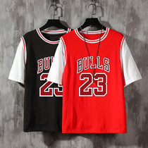 Boys T-shirt Cotton Print Short Sleeve 12-15 Years Old Zhongda Children Fat Boy Breathable Summer Half-Sleeve Summer Tide Menswear