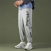 Boy sports pants CUHK children outwear 13 spring autumn season high school students 12-15 thickened casual pants man fat