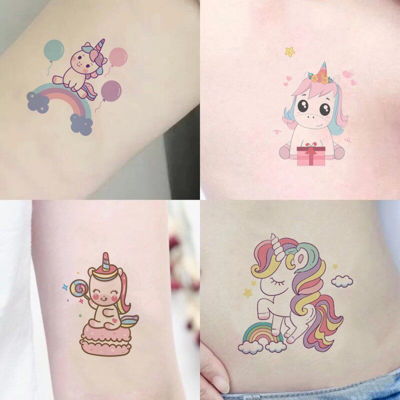 Tattoo stickers children girls watermark printing stickers safe water stickers tattoo cartoon hand water stickers waterproof princess