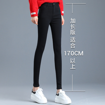Long leggings Women Spring and Autumn Tall 170 wear high waist slim pants black tight long pants