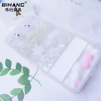 Coin Bank toy store Girl's heart six-grid clay Crystal clay foaming glue color clay for children