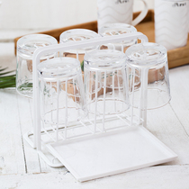 Japan ASVEL inverted drain cup holder color European cup holder tray tray holder water cup rack 6 pack