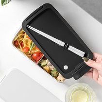 ASVEL Japanese salad lunch box picnic lunch box large capacity office worker split lunch box can be heated by microwave oven