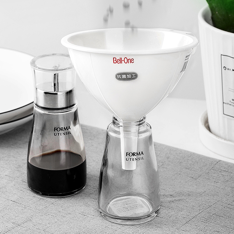 ASVEL Japan imports large caliber funnel inverted oil split up small wine drain for household food grade plastic soy sauce drain-Taobao