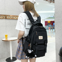 2022 new school bag day series ins wind pure color female college student high face value Korean version high school student backpack double shoulder bag