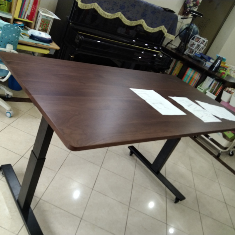 Enlighjian Science & Technology Elementary School Students Home Modern Minima Electric Lifting Book Table Solid Wood Children Study Table