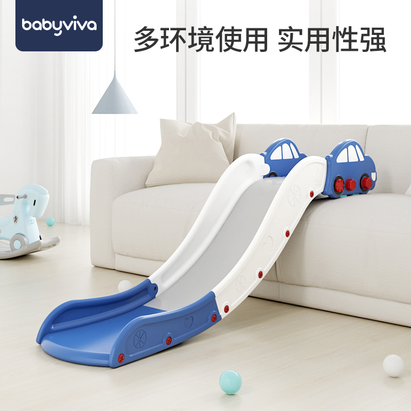 Children's indoor home bed along the slide room Sofa Stairs Slide Slides Plastic Mini folding slide Slide Toys