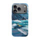 Vibrant Mountain Road Illustration Nature Phone Case for iPhone 17, 16, 15, 14 and 13