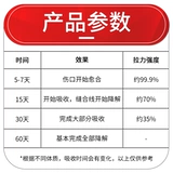 Шанхайское золотое кольцо может поглощать хирургическую шитье с иглой медицинской косметической операции на бровях 3/4/5/6 Sheek Cintate Sew 7-0
