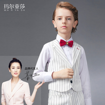 Maryasha childrens waistcoat Inrons piano performance to host the ocean gas three sets of boy gown vests