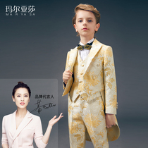 Maryasha Boy Gown Suit Tuxedo Walk Show Flower Boy Play Out Big Boy Flower Boy Gown Gown Little West Suit