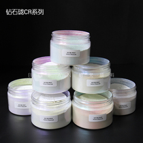 Diamond Long Pearlescent Powder Silver White Colorful Symphony Super Flash Pearlescent Gold Red Blue Green Transparent Printing Spray Nail Paint