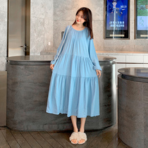 Pregnant woman Liandress 2021 Summer clothes foreign air length Relaxed Pregnancy Late Internet Red Super Fairy summer Snow spinning skirt Chauma