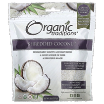 Organic Traditions shredded coconut 8 oz (227 g) direct mail from Hong Kong