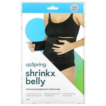 Hong Kong Hair Straightening UpSpring Tummy Tightening Bamboo Charcoal Fiber Postpartum Belly Girdle S M Size Black