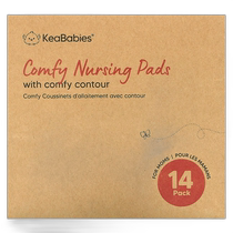 Hong Kong direct mail KeaBabies comfortable breast pad with comfortable contour soft white 14