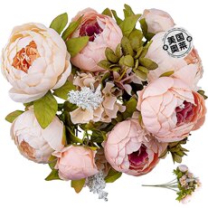 Декоративная тарелка zulay kitchenpeony flowers artificial